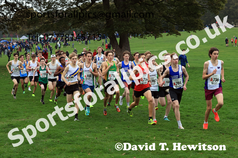 Mens Under-17s relay, 2025 Northern Cross Country Relays, Graves Park, Sheffield. Photo: David T. Hewitson/Sports for All Pics